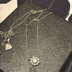 Dazzling Silver Heart Pendant Necklace